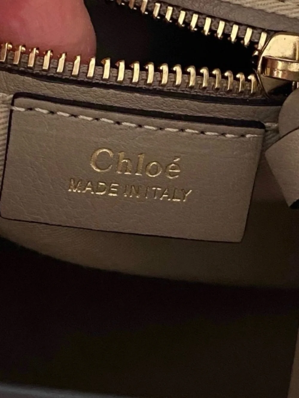 Chloe Faye Beige Backpack